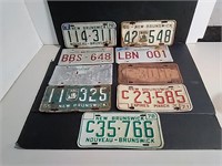 Lot Of New Brunswick License Plates