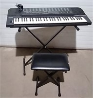 Casio Tone Bank Keyboard W/ Stand And Bench
