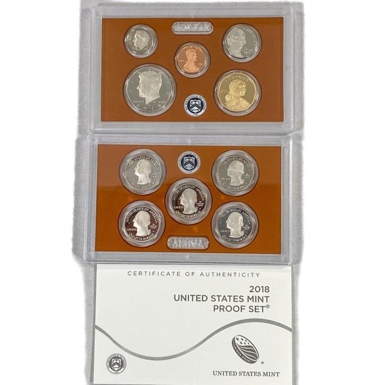 2018 US Silver Proof Set (10 Coins)