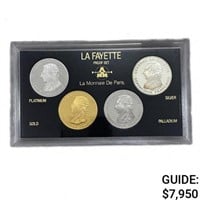 1987 4 Coin Set .64 Plat .5 Gold .49 Pall .45