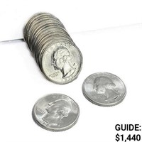 1935 Washington Quarter Roll (16 Coins)