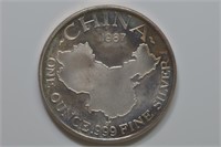 1987 Silver .999 China Panda