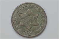 1851-O Three Cent Silver