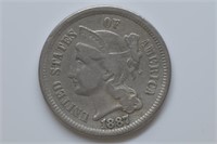 1887 Three Cent Nickel