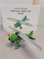 John Deere coin bank airplane