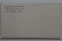 4 - 1962 US Mint Sets w/ Original Envelopes