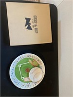 Porcelain Chip & Dip Baseball Dish