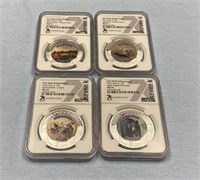 Set NGC Cook Island Animal Series Graded Coin Set