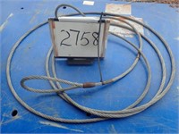 Qty (Approx. 35) Steel Lift/Tow Cables 25', 8000lb