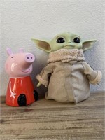 Baby Yoda Plush, Peppa Pig Ceramic Bank