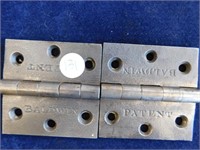 2 BALDWIN CAST IRON HINGES EARLY 1800'S    200