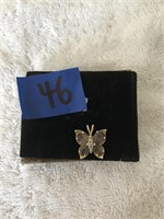 10K Gold Butterfly Pendant