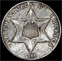 1860 Silver Three Cent