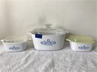 Corningware "Blue Cornflower" Dish Set