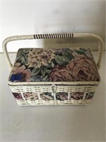 Vintage Sewing Box With Sewing Supplies