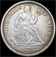 1873 Arws Seated Liberty Dime