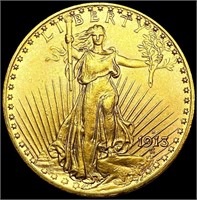 1913-D $20 Gold Double Eagle