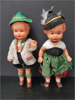 Pair of 1940's EDI Germany Celluloid Dolls