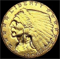 1909 $2.50 Gold Quarter Eagle