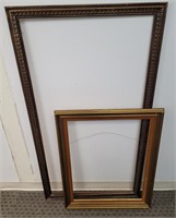 2 Large Vintage Wooden Mirror or Art Frames