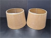 2 Brand New MCM Style Lamp Shades