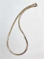 Vintage Vermeil Italian Sterling Herringbone Chain