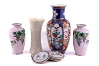 Imari, Enameled, Lenox Vases & More