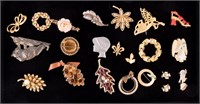 West Germany, Gold Filled & More Costume Brooches