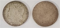 (2) 1921 Morgan Silver Dollars
