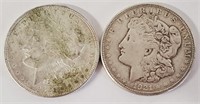 1921 & 1921-S Morgan Silver Dollars