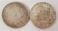 1921 & 1921-D Morgan Silver Dollars