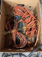 BOX OF ASSORTED EXTENSION CORDS