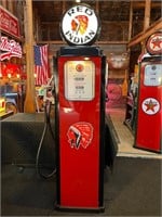7ft Tall Red Indian Replica Gas Pump