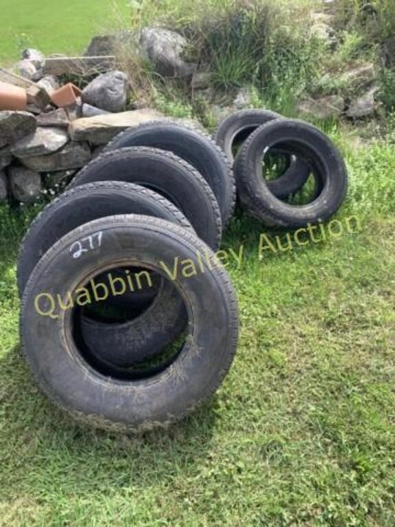 LARGE LOT OF ASSORTED TIRES