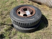 2 - 8.25x20 Truck Tires - As Is