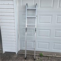 Multiposition Adjustable Aluminum Ladder