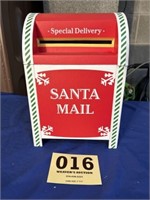 Cardboard Santa Mail Box Christmas Decoration