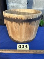 Antique Wooden Farm Bucket