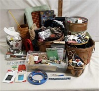 Large Assortment Of Sewing Crafting Items