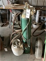 Propane Torch On Good Rolling Cart