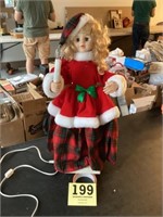Lighted Christmas doll