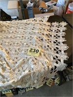 Handmade table cloth 78” x 61”