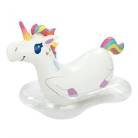 Bluescape White Unicorn Inflatable Water Ride-on P