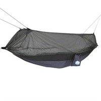 Equip Nylon Mosquito Hammock with Attached Bug Net