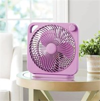 Mainstays 9 inch Personal Box Fan with 3 Speeds Be