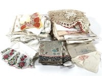 Assorted Vtg Linens Lace Crochet Towels Napkins +