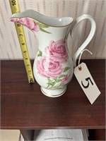 '86 "Givenchy Rose", Franklin Mint, 9" Vase