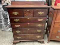 1800's Larger 5-dr gents chest (46in T x 39in W)