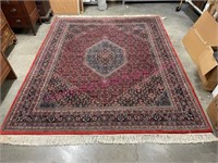 Gorgeous Persian 8x10 red wool area rug (thick)