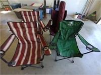 5 folding lawn chairs